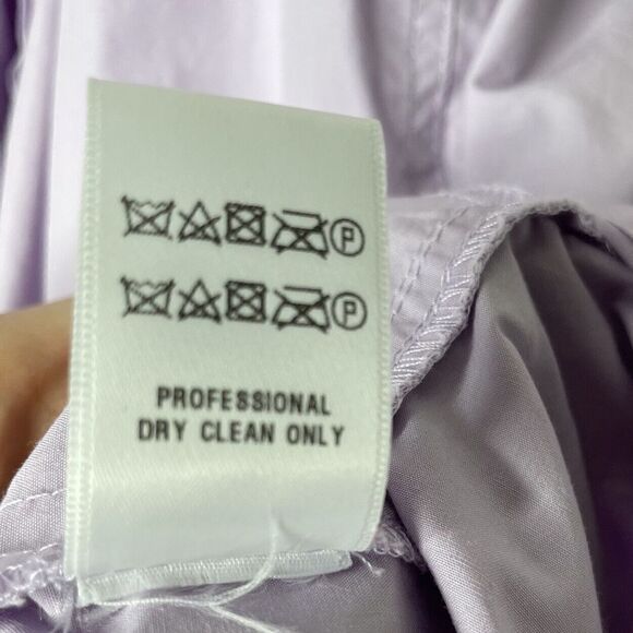 AKNVAS Womens Ketevan Romper Small S Purple Cotton USA Long-Sleeve Tie-Waist - Picture 15 of 15